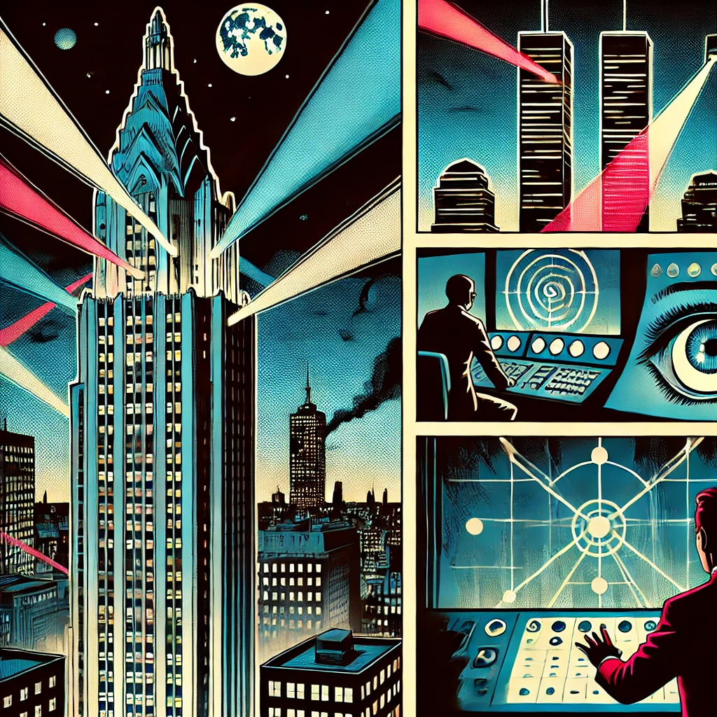 Glinting LASER Blasts Seen on 911 from roof of Woolworth Building reveal evil afoot